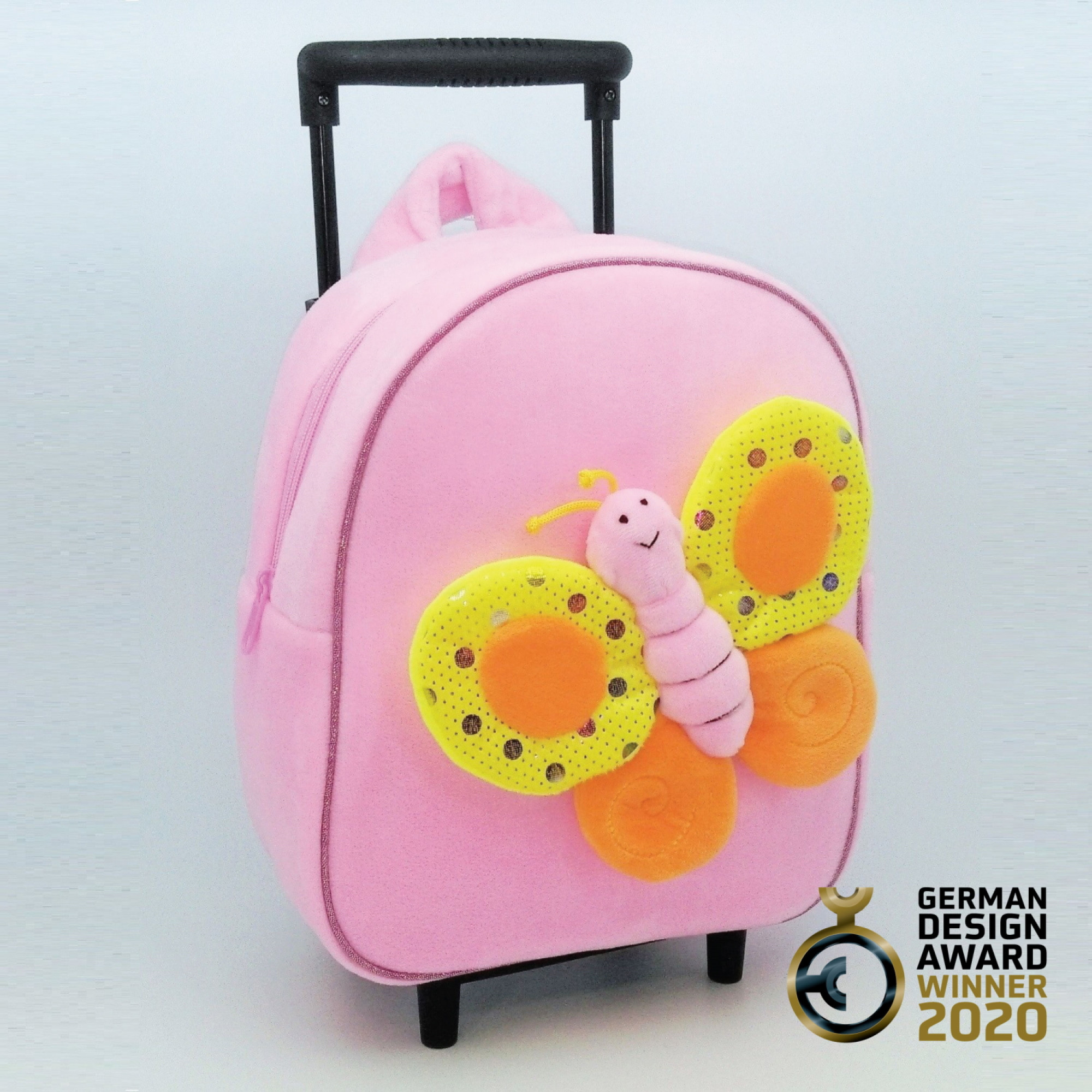 3D Butterfly Detachable Trolley Backpack-BTBP2346