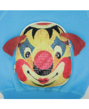 Vibrant Clown Face-Off Sweatshirt-FOS2032